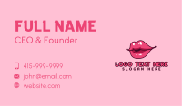 Feminine Lip Cosmetics Business Card Image Preview