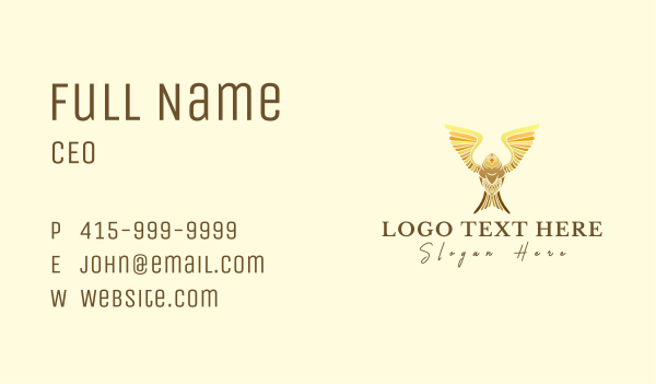 Golden Premium Owl Business Card Design Image Preview