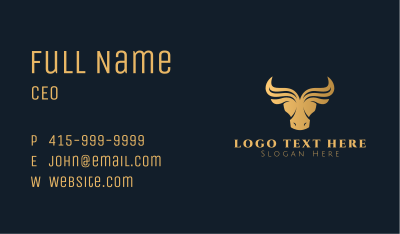 Luxurious Bull Business Business Card Image Preview