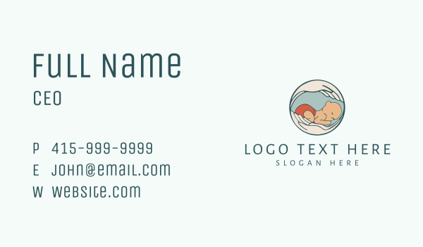 Child Care Hands Business Card Design Image Preview