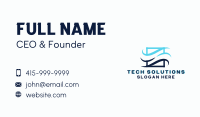 Creative Wave Breeze Business Card Design