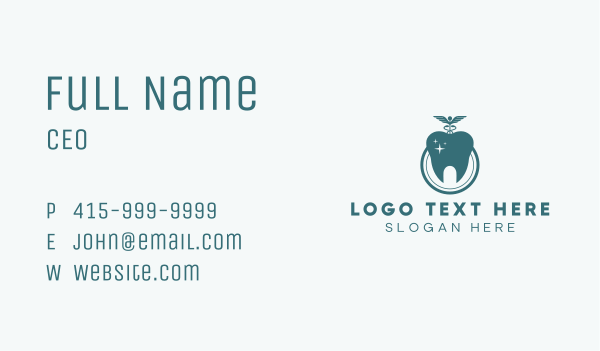 Tooth Dentist Healthcare Business Card Design Image Preview