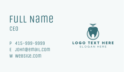 Tooth Dentist Healthcare Business Card Image Preview