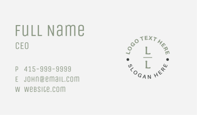 Minimalist Generic Lettermark Business Card Image Preview