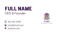 Brain Bulb Mascot Business Card Image Preview