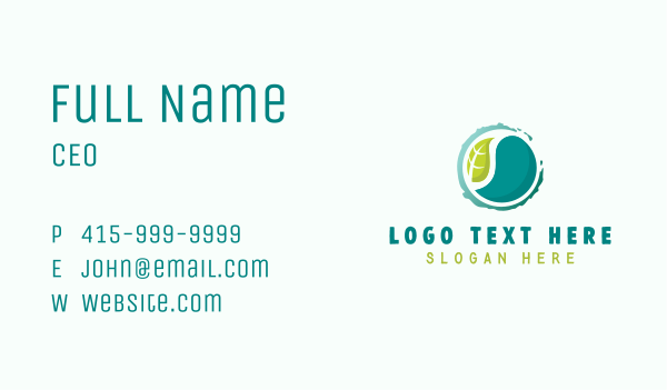 Global Nature Ecology Business Card Design Image Preview