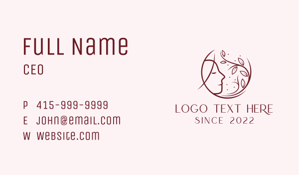 Organic Beauty Cosmetics  Business Card Design Image Preview