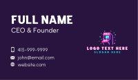 Retro Pixel Arcade Business Card Image Preview