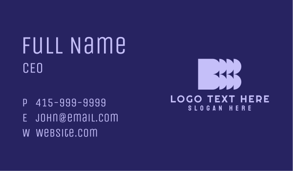 Media Company Letter B Business Card Design Image Preview