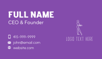 Minimalist Dance Performer Business Card Preview