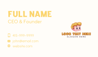 Croissant Bread Boy Business Card Image Preview