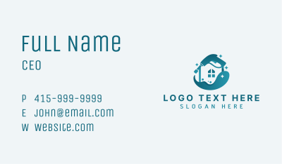 Pressure Washing Splash House Business Card Image Preview