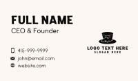 Top Hat Boutique Business Card Design