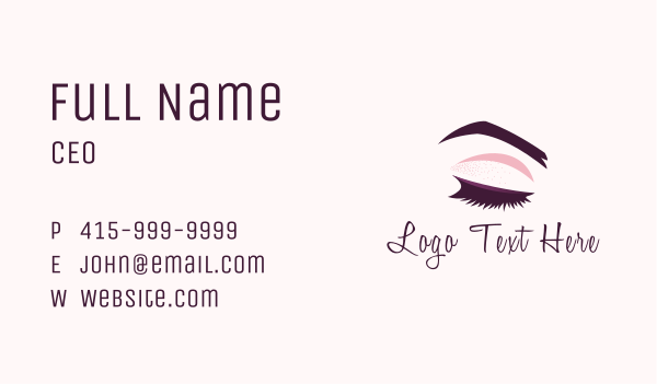 Beauty Makeup Eyelashes Business Card Design Image Preview