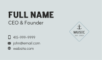 Anchor Sailor Wordmark Business Card Image Preview