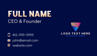 Sea Wave Sunset Business Card Preview