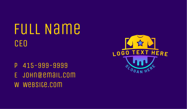 Clothing Apparel Shirt Business Card Design Image Preview