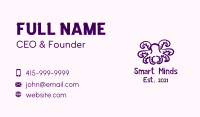 Purple Doodle Octopus Business Card Image Preview