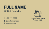 Minimalist Homeware Jars Business Card Image Preview