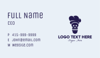 Black Skull Chef Business Card Image Preview