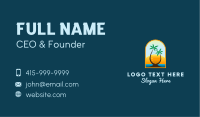 Cocktail Sun Beach Business Card Image Preview
