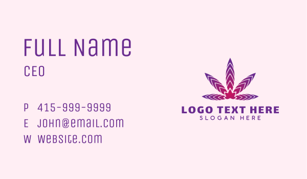 Natural Herbal Leaf Business Card Design Image Preview