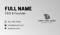 Snake Skull Vine Business Card Design