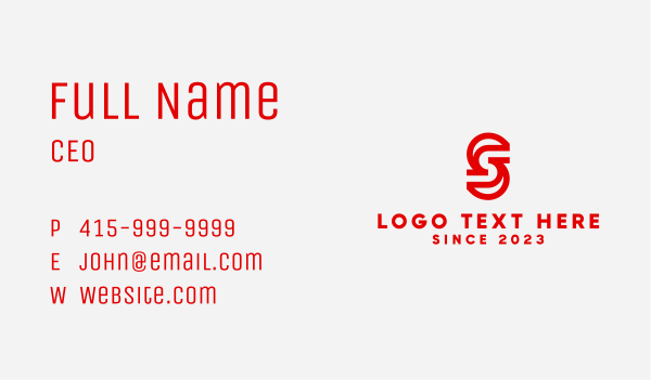 Multimedia Letter S Business Card Design Image Preview