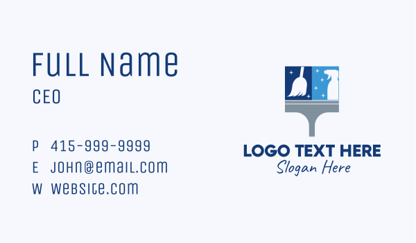 Cleaning Home Service Business Card Design Image Preview