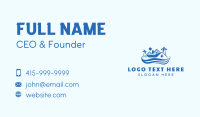 Blue Tropical House Business Card Design