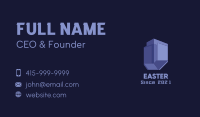 Purple Structure Real Estate Business Card Image Preview