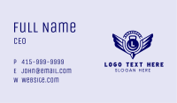 Kettlebell Crossfit Fitness Wings Business Card Image Preview