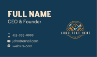 Paintbrush Hammer Renovation Business Card Image Preview
