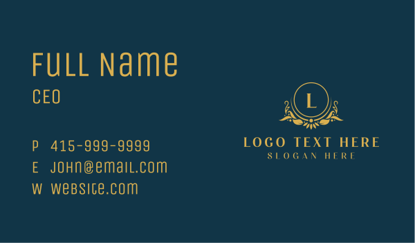 Luxury Wedding Event Business Card Design Image Preview