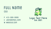 Frog Disk Jockey  Business Card Image Preview