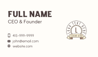 Classic Banner Letter Business Card Design