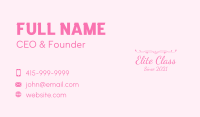 Feminine Luxury Wordmark Business Card Image Preview