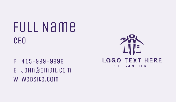 Handyman Tools Carpentry Business Card Design Image Preview