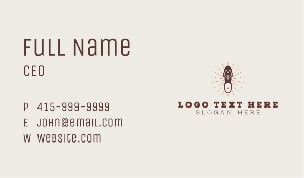 Leather Formal Shoes Business Card Design Image Preview