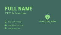 Nut Shield Lettermark Business Card Design