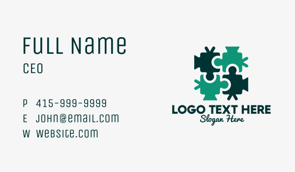 Video Cam Puzzle Business Card Design Image Preview