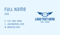Blue Football Wings Business Card Image Preview