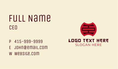 Oriental Traditional Symbol Business Card Image Preview