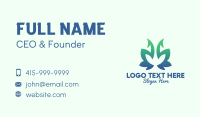 Green Gradient Plant Business Card Image Preview