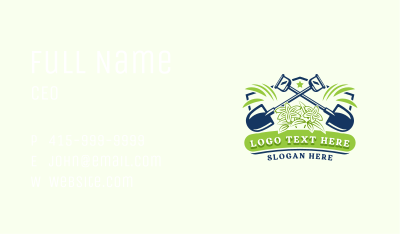 Shovel Flower Garden Business Card Image Preview