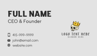 Creepy Crown Skull Business Card Image Preview