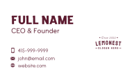 Hipster Apparel Wordmark Business Card Image Preview