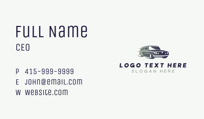 Fast Car Automobile Business Card Image Preview