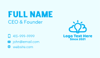 Cloud Light Bulb Business Card Image Preview