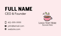 Healthy Coffee Cup Business Card Design
